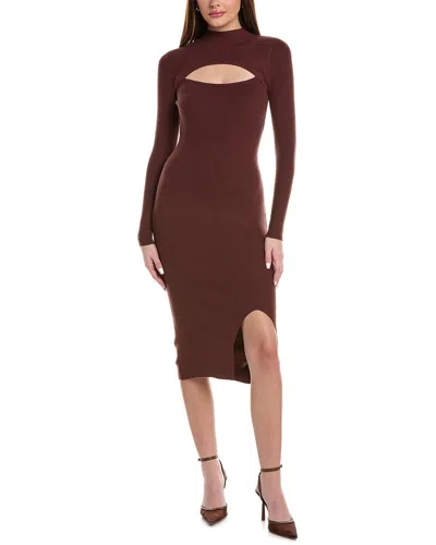 Lea & Viola Sweaterdress In Brown