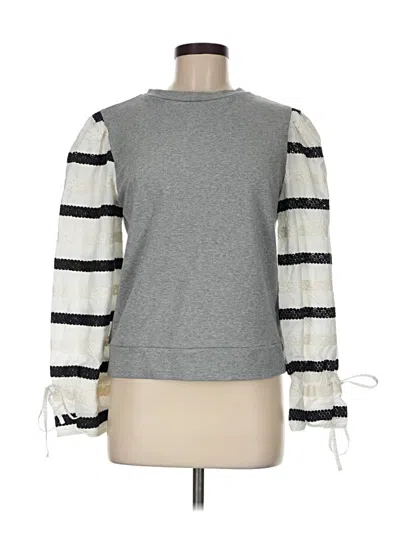 Pre-owned Lea & Viola Sweatshirt In Gray