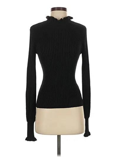 Pre-owned Lea & Viola Turtleneck Sweater In Black