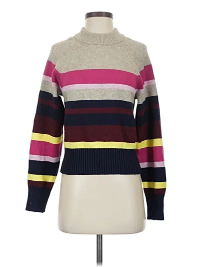 Pre-owned Lea & Viola Turtleneck Sweater In Purple