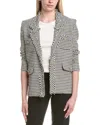 Lea & Viola Tweed Blazer In Multi
