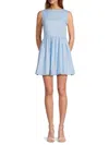 Lea & Viola Women's Cotton Bubble Minidress In Blue