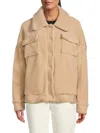 LEA & VIOLA WOMEN'S FAUX SHEARLING JACKET