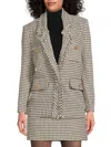Lea & Viola Women's Tweed Double-breasted Blazer In Multi