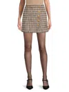 Lea & Viola Women's Tweed Miniskirt In Multi