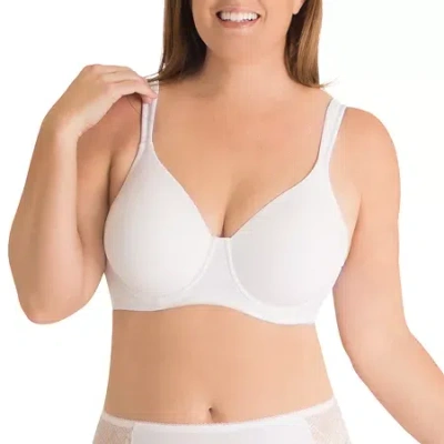 Leading Lady Seamless Full Figure Padded Underwire T-shirt Bra-5028 In White