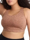 Leading Lady Serena Classic Comfort Bra In Mocha Leo Dot