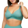 Leading Lady The Brigitte Full Coverage Wirefree T-shirt Bra-5042 In Blue