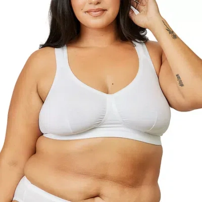 Leading Lady The Evie- Cotton Comfort Leisure Bra- 142 In White