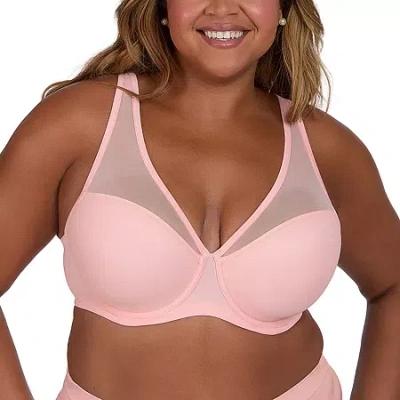 Leading Lady The Jolene- Perfect Plunge Underwire Bra- 5041 In Pink