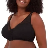 Leading Lady The Nora - Shimmer Support Back Lace Front-closure Bra - 5530 In Black