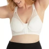 Leading Lady The Nora - Shimmer Support Back Lace Front-closure Bra - 5530 In White