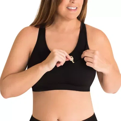 Leading Lady The Simone - Seamless Medium-impact Sports Bra- 5062 In Black