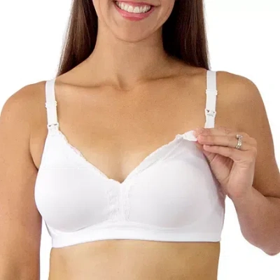 Leading Lady The Veronica - Silky Lace Nursing Bra- 4006 In White