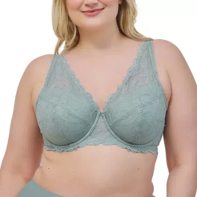 Leading Lady The Willow Plunge Bra- 5944 In Green