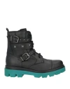 Lea-gu Woman Ankle Boots Black Size 8 Calfskin In Black