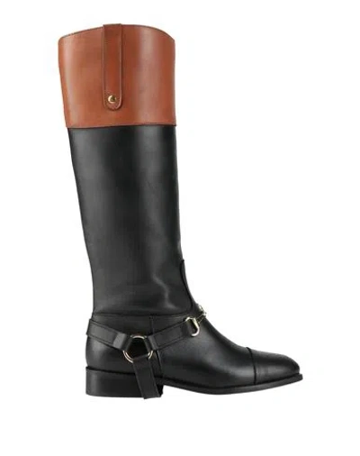 Lea-gu Woman Boot Black Size 8 Leather