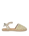 Lea-gu Woman Espadrilles Yellow Size 8 Soft Leather, Textile Fibers