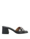 Lea-gu Woman Sandals Black Size 8 Calfskin