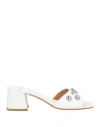 Lea-gu Woman Sandals White Size 11 Calfskin
