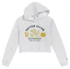 LEAGUE COLLEGIATE WEAR LEAGUE COLLEGIATE WEAR ASH NOTRE DAME FIGHTING IRISH X GUINNESS ARCH CROP PULLOVER HOODIE