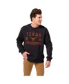 League Collegiate Wear Men's Black Texas Longhorns Bendy Arch Essential Pullover Sweatshirt In Black