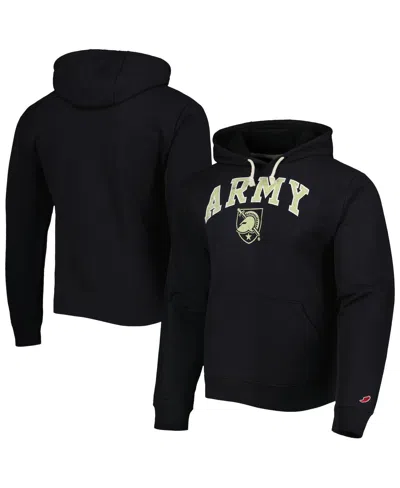 League Collegiate Wear Men's  Black Army Black Knights Arch Essential Fleece Pullover Hoodie