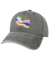 League Collegiate Wear Men's  Gray Florida State Seminoles Beach Club Rays Relaxed Twill Adjustable H In Gray