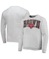 League Collegiate Wear Men's  Heathered Gray Brown Bears Upperclassman Pocket Pullover Sweatshirt In Heathered Gray