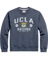 League Collegiate Wear Men's  Navy Distressed Ucla Bruins Bendy Arch Essential Pullover Sweatshirt In Navy