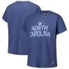 League Collegiate Wear Navy North Carolina Tar Heels Slub Rolled Cuff T-shirt In Navy