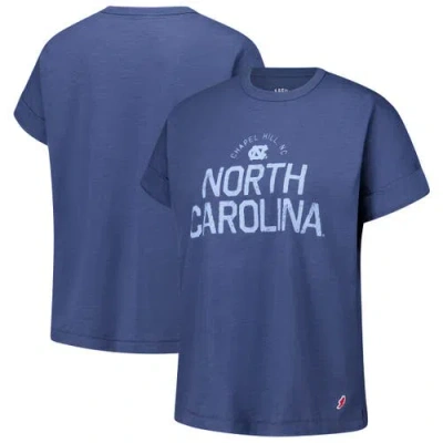 League Collegiate Wear Navy North Carolina Tar Heels Slub Rolled Cuff T-shirt
