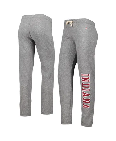 League Collegiate Wear Women's  Heather Gray Indiana Hoosiers Victory Springs Tri-blend Jogger Pants