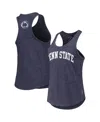 League Collegiate Wear Women's  Heather Navy Penn State Nittany Lions Two-hit Intramural Tri-blend Sc In Heather Navy