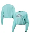 League Collegiate Wear Women's  Light Blue Tennessee Volunteers Corded Timber Cropped Pullover Sweats In Light Blue
