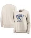 League Collegiate Wear Women's  Oatmeal Notre Dame Fighting Irish Academy Raglan Pullover Sweatshirt In Oatmeal