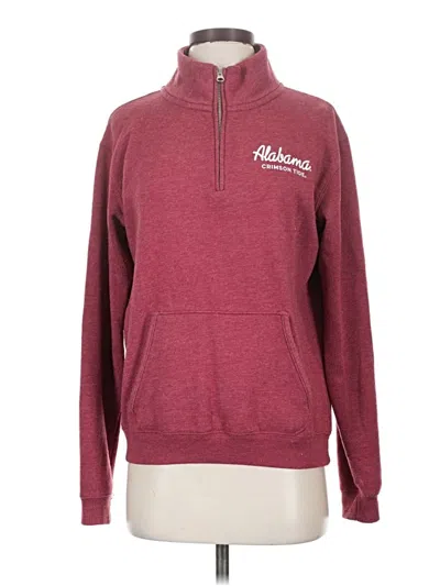 Pre-owned League Fleece Jacket In Burgundy