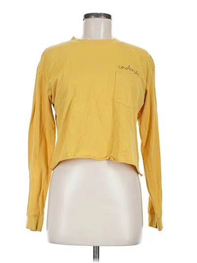 Pre-owned League Long Sleeve T-shirt In Yellow