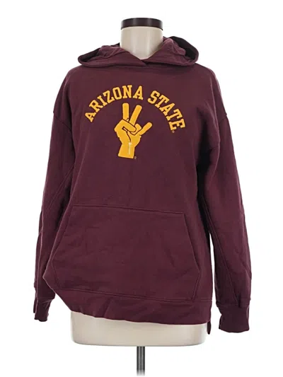 Pre-owned League Pullover Hoodie In Burgundy
