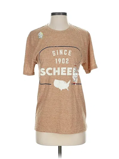 Pre-owned League Short Sleeve T-shirt In Brown
