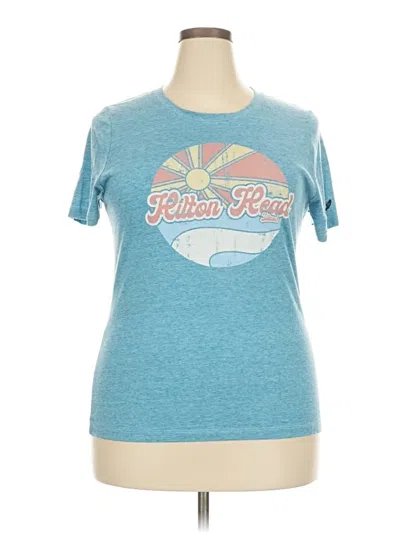 Pre-owned League Short Sleeve T-shirt In Blue