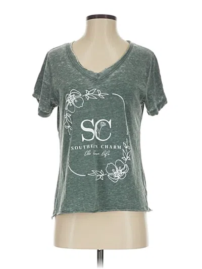 Pre-owned League Short Sleeve T-shirt In Green