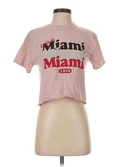 Pre-owned League Short Sleeve T-shirt In Pink
