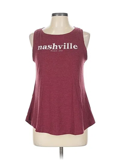Pre-owned League Sleeveless T-shirt In Red