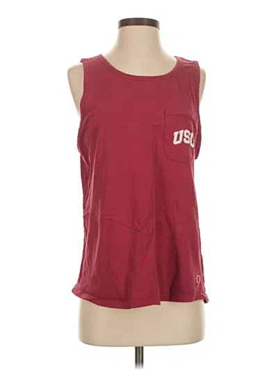 Pre-owned League Sleeveless T-shirt In Burgundy