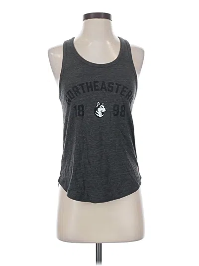 Pre-owned League Tank Top Gray Halter Neckline Tops