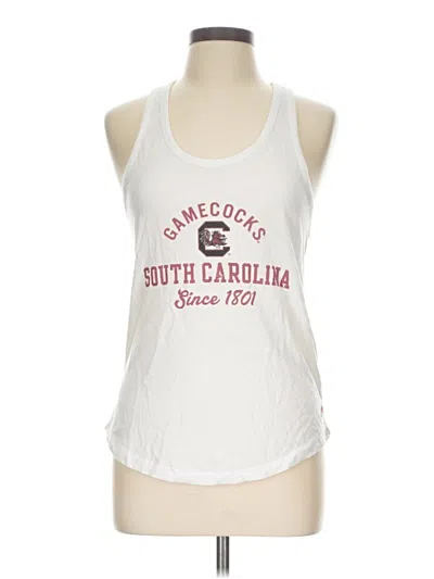 Pre-owned League Tank Top White Halter Neckline Tops