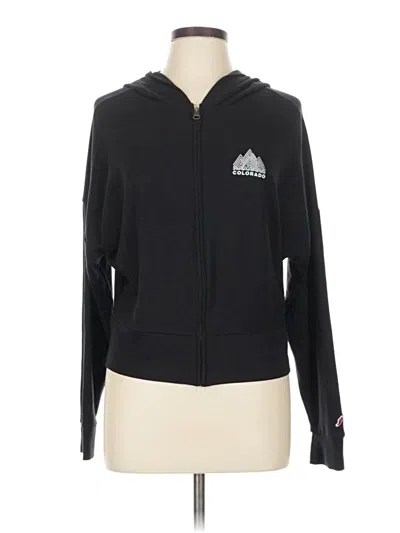 Pre-owned League Zip Up Hoodie In Black
