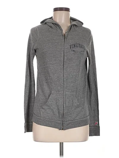 Pre-owned League Zip Up Hoodie In Gray