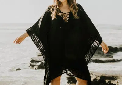 Leah Georgina Caftan In Black